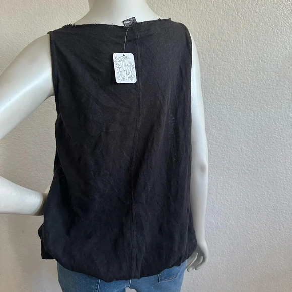 Free People Black Butterfly Top size Small - Picture 7 of 12